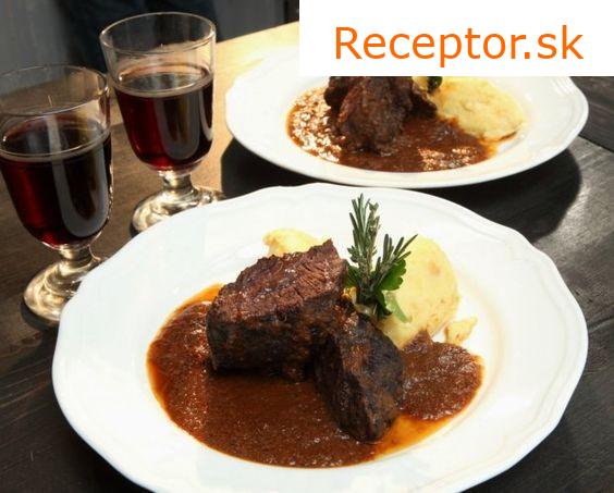 Hovädzie líčka na víne