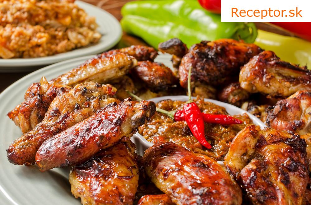 Pálené kuracie krídla (hot chicken wings)
